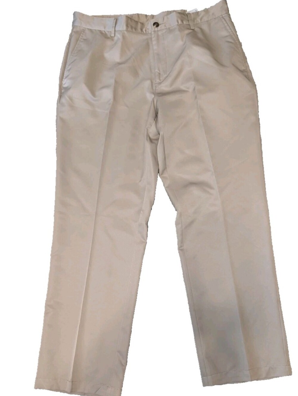 Adidas Climalite Pants Men's 36x32 Khaki Beige Flat Front Chino Golf Lightweight